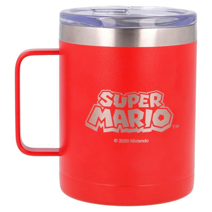 Imagen de Taza Termo Acero Inoxidable Super Mario Bros Nintendo 380Ml parte de nuestra colección en Espadas y más, sitio oficial.