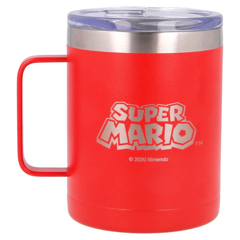 Imagen 2 de Taza Termo Acero Inoxidable Super Mario Bros Nintendo 380Ml