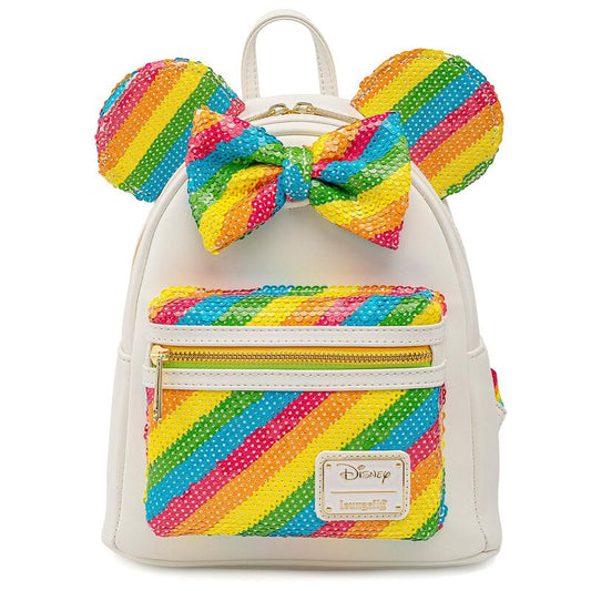 Imagen 1 de Mochila Rainbow Minnie Disney Loungefly 26Cm