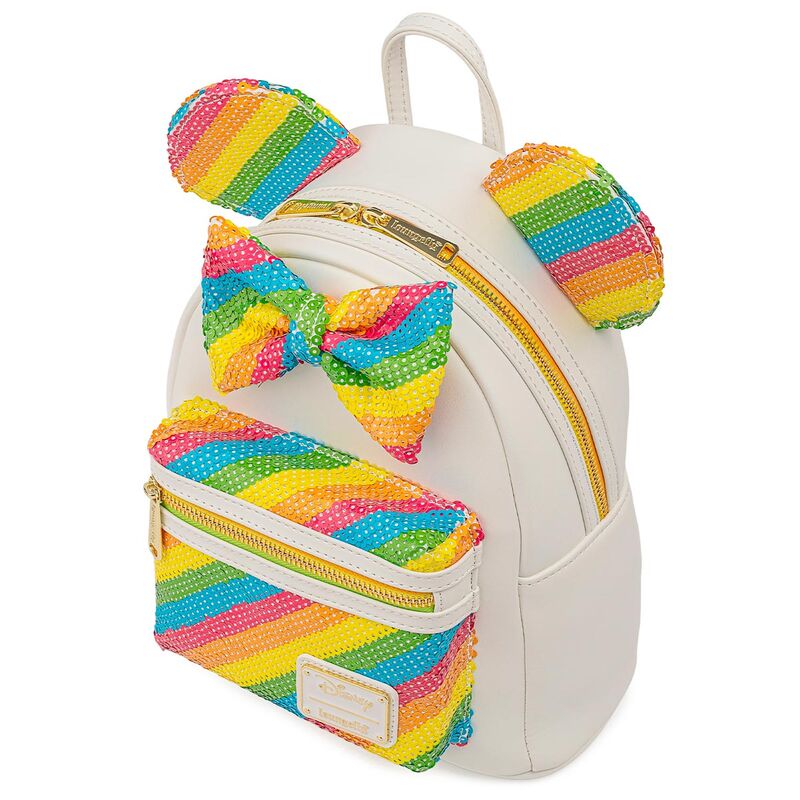 Imagen 5 de Mochila Rainbow Minnie Disney Loungefly 26Cm