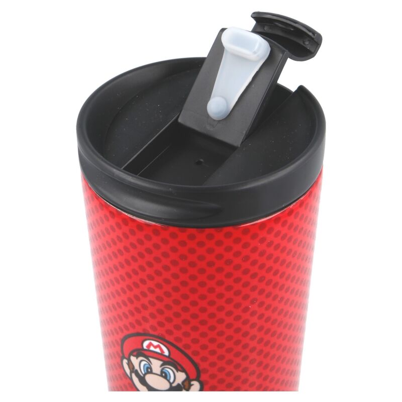 Imagen 4 de Vaso Cafe Acero Inoxidable Super Mario Bros Nintendo 425Ml