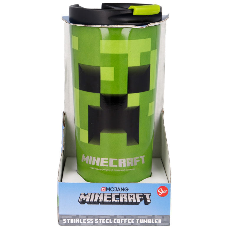 Imagen 1 de Vaso Termo Acero Inoxidable Minecraft 425Ml