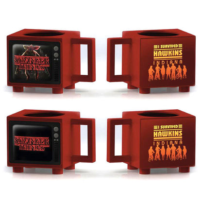 Imagen 1 de Taza Termica Retro Tv Stranger Things 500Ml