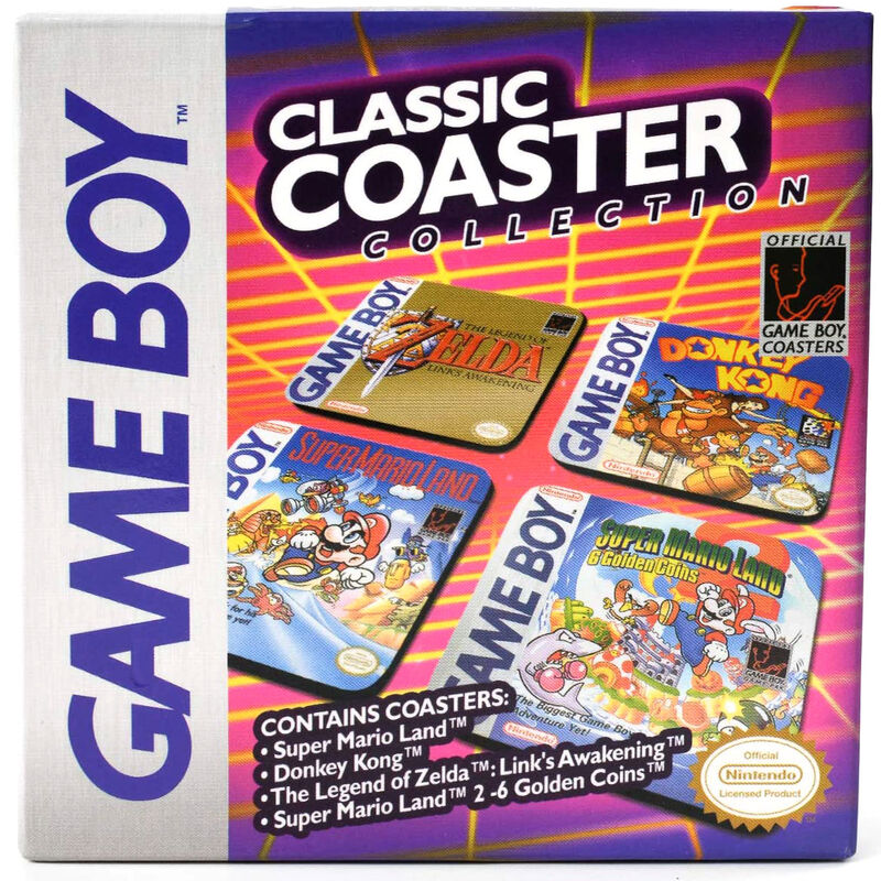 Imagen de Set 4 Posavasos Gameboy Nintendo parte de nuestra colección en Espadas y más, sitio oficial.