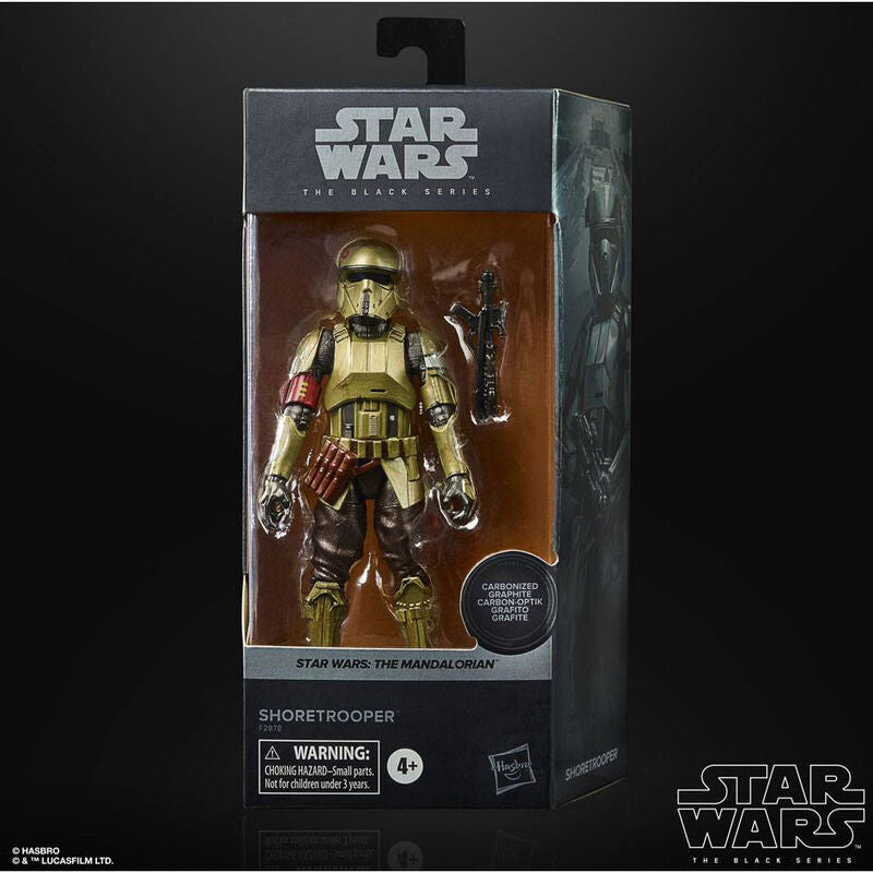 Imagen 2 de Figura Shoretrooper Carbonized Black Series Star Wars 15Cm