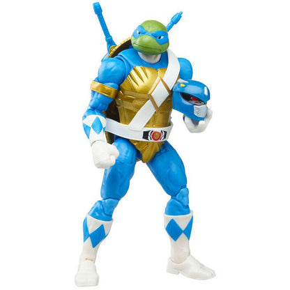 Imagen 3 de Blister Figuras Donatello + Leonardo Power Tortugas Ninja Rangers 15Cm