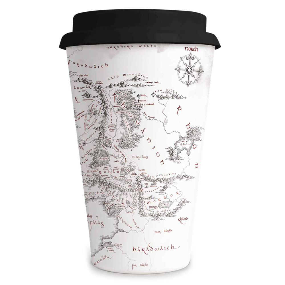 Imagen 1 - Taza Viaje Mapa Tierra Media El Señor De Los Anillos