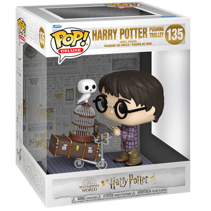 Imagen de Figura Pop Harry Potter Anniversary Harry Pushing Trolley parte de nuestra colección en Espadas y más, sitio oficial.