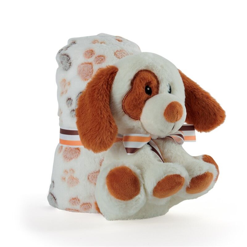 Imagen 1 de Peluche + Manta Suave Perrito Duff 22Cm