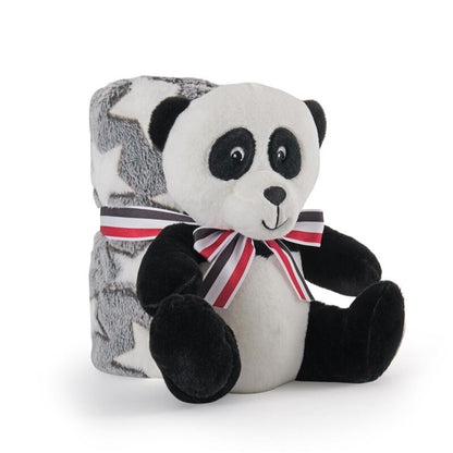 Imagen 1 de Peluche + Manta Suave Oso Panda 22Cm