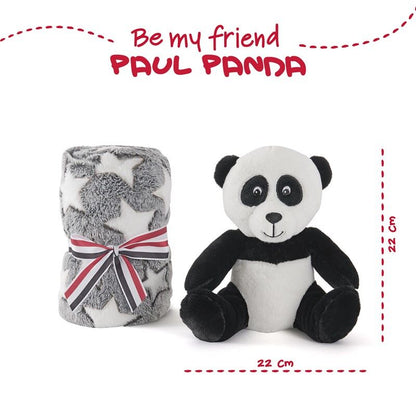 Imagen 2 de Peluche + Manta Suave Oso Panda 22Cm