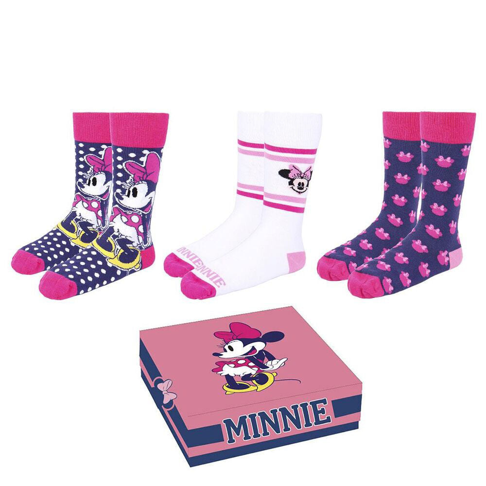 Imagen 1 de Set 3 Calcetines Minnie Disney