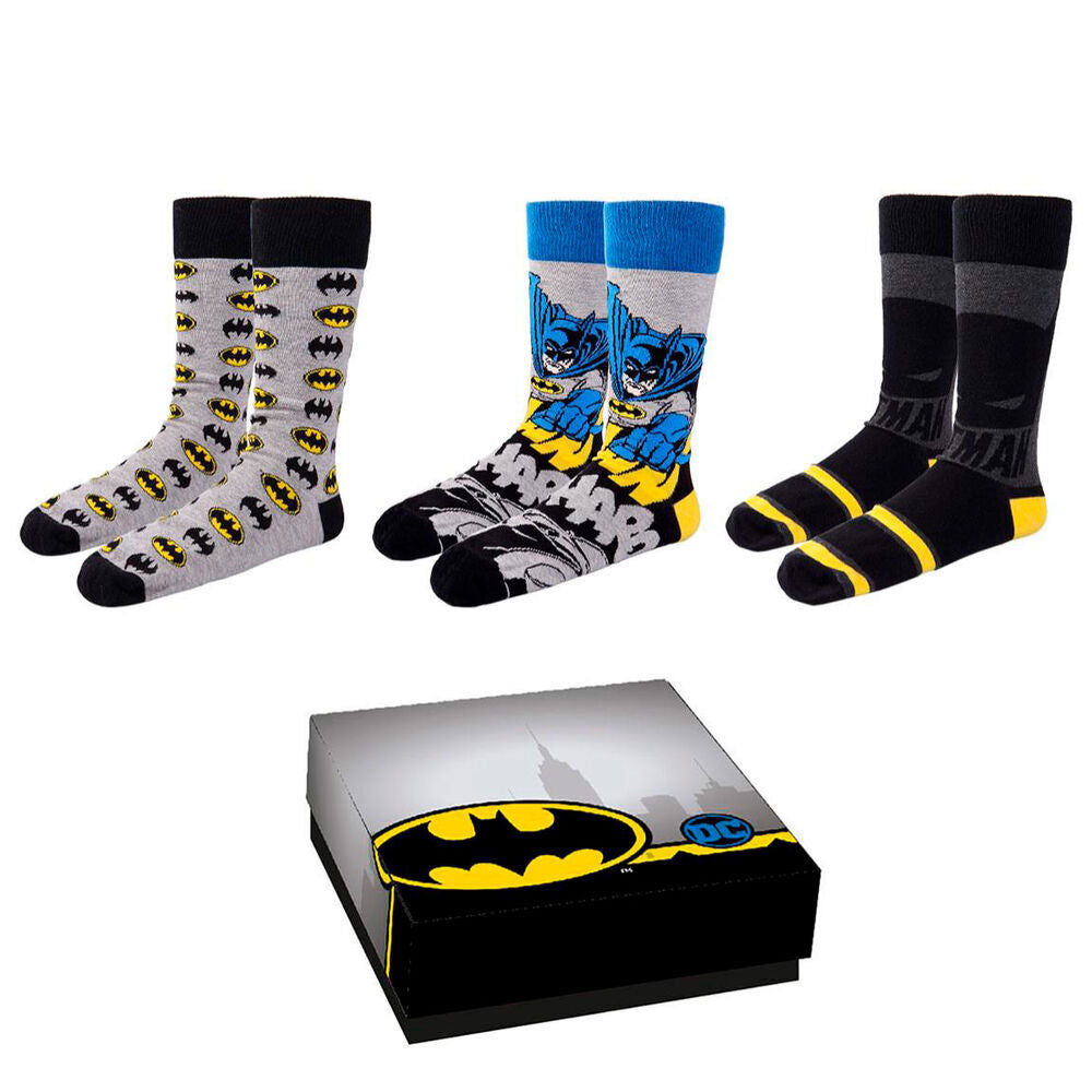 Imagen 1 de Set 3 Calcetines Batman Dc Comics