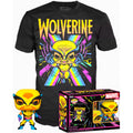 Imagen 1 - Set Figura Pop & Tee Marvel Wolverine Black Light
