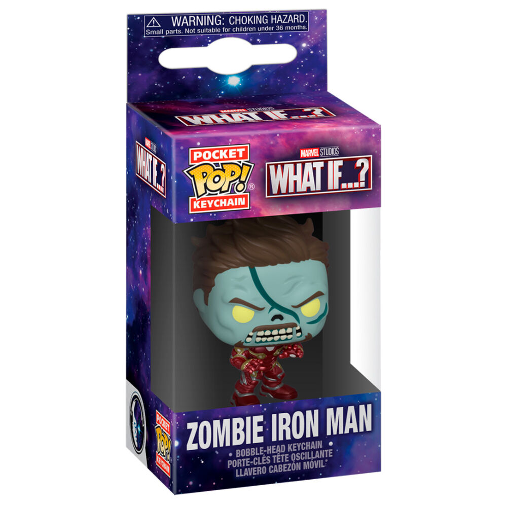 Imagen 2 de Llavero Pocket Pop Marvel What If Zombie Iron Man