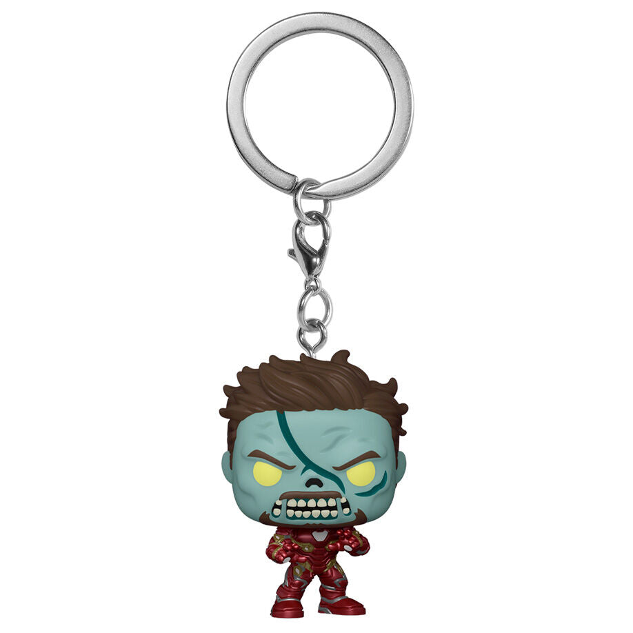 Imagen 3 de Llavero Pocket Pop Marvel What If Zombie Iron Man