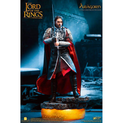Imagen 1 de Figura Real Master Aragorn Deluxe Version El Señor De Los Anillos 23Cm