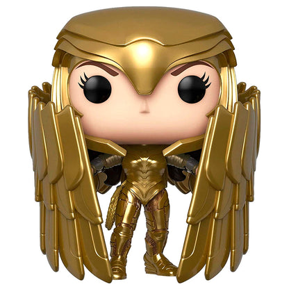 Imagen 2 de Figura Pop Dc Comics Wonder Woman 84 - Wonder Woman Gold Shield Metallic Exclusive