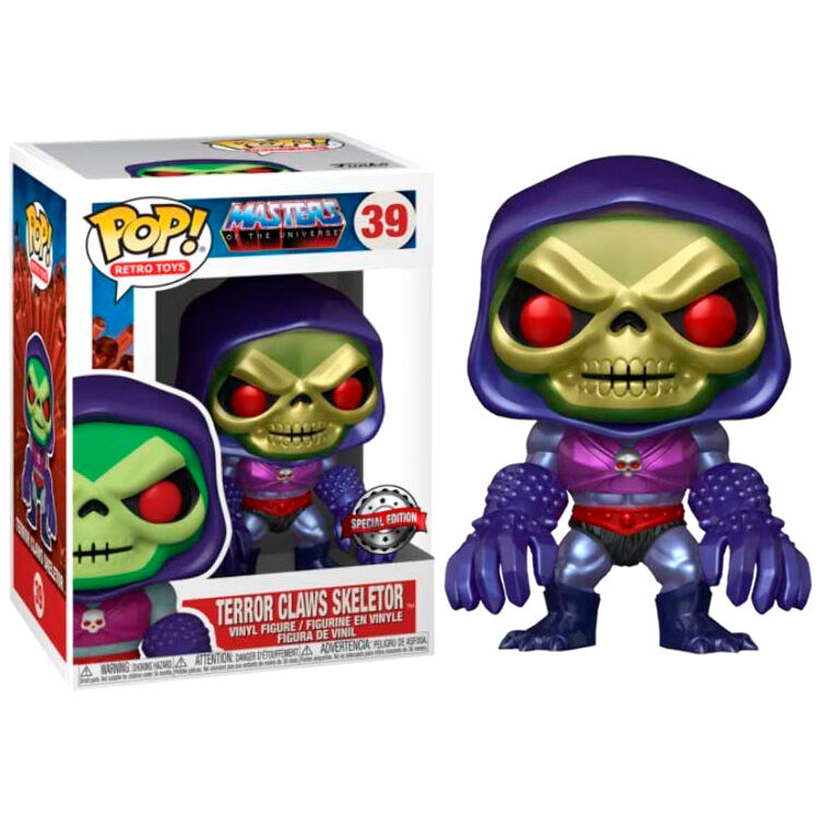 Imagen 1 de Figura Pop Masters Of The Universe Skeletor With Terror Claws Metallic Exclusive