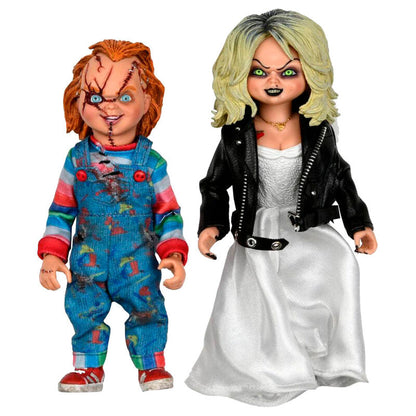 Imagen 1 de Pack 2 Figuras Clothed Chucky And Tiffany La Novia De Chucky 14Cm