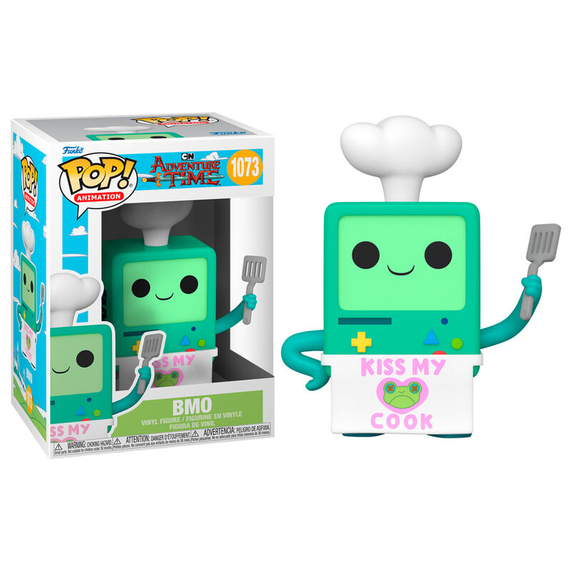 Imagen de Figura Pop Adventure Time Bmo Cook parte de nuestra colección en Espadas y más, sitio oficial.
