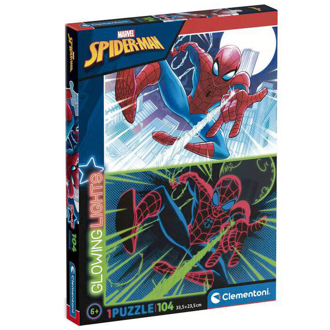 Imagen 1 de Puzzle Glowing Spiderman Marvel 104Pzs