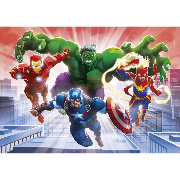 Imagen 2 de Puzzle Glowing Los Vengadores Avengers Marvel 104Pzs