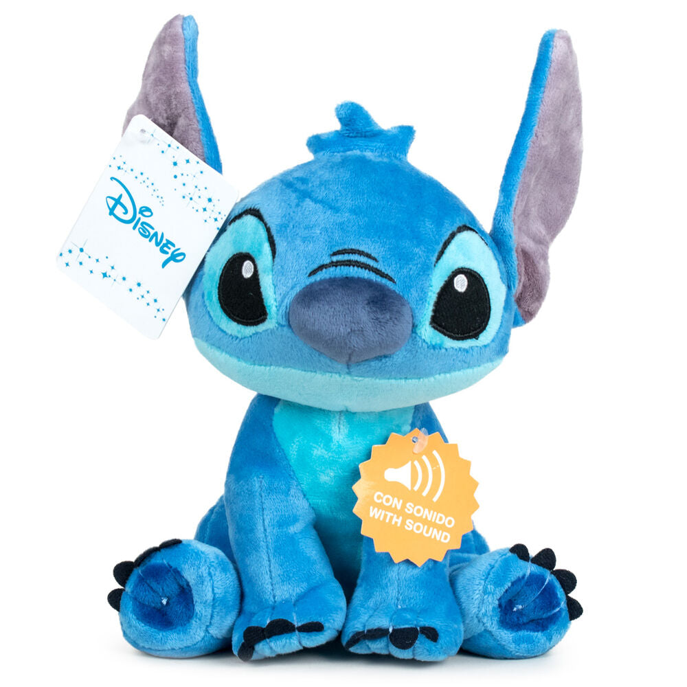 Imagen de Peluche Stitch Disney Soft Sonido 30Cm parte de nuestra colección en Espadas y más, sitio oficial.