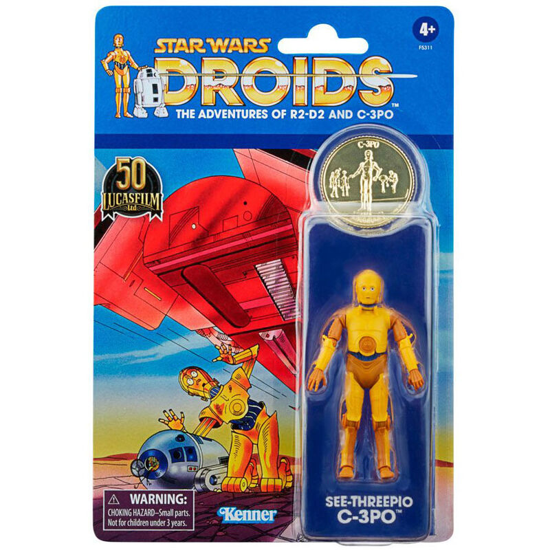 Imagen 2 de Figura C3-Po Star Wars Droids Vintage Star Wars Vintage 10Cm