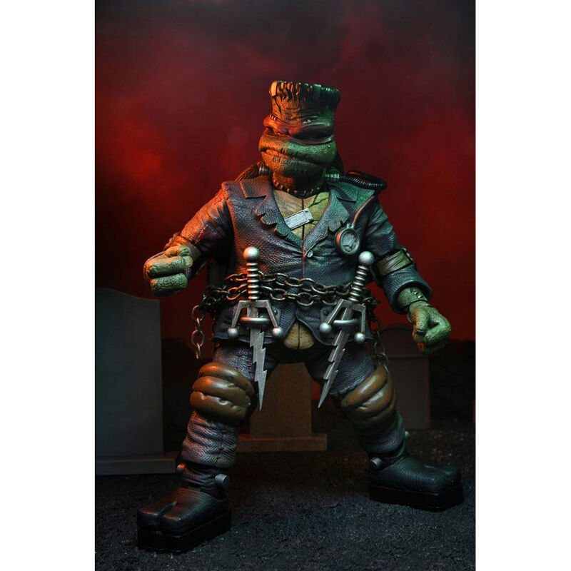 Imagen de Figura Action Ultimate Raphael As Frankenstein Monster Tortugas Ninja 18Cm parte de nuestra colección en Espadas y más, sitio oficial.