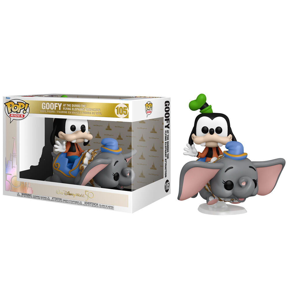 Imagen 1 de Figura Pop Disney World 50Th Goofy At The Dumbo The Flying Elephant Attraction