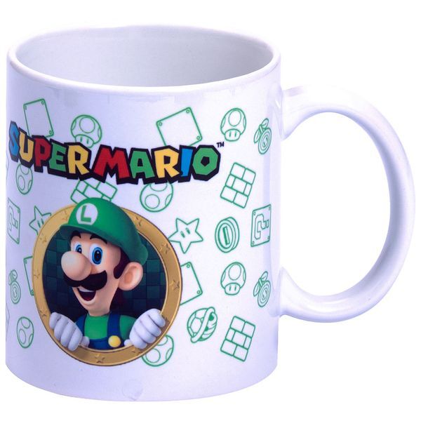 Imagen de Hucha + Taza Luigi Super Mario Bros Nintendo parte de nuestra colección en Espadas y más, sitio oficial.