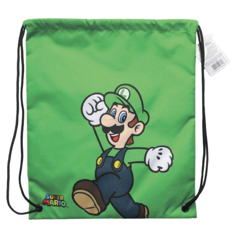 Imagen de Saco Luigi Super Mario Bros Nintendo 40Cm parte de nuestra colección en Espadas y más, sitio oficial.