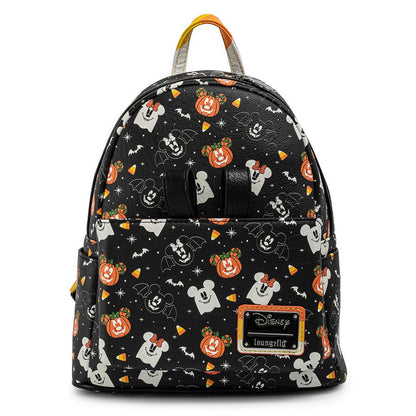 Imagen 2 de Set Mochila + Diadema Orejas Spooky Halloween Mickey And Minnie Disney  Loungefly 27Cm