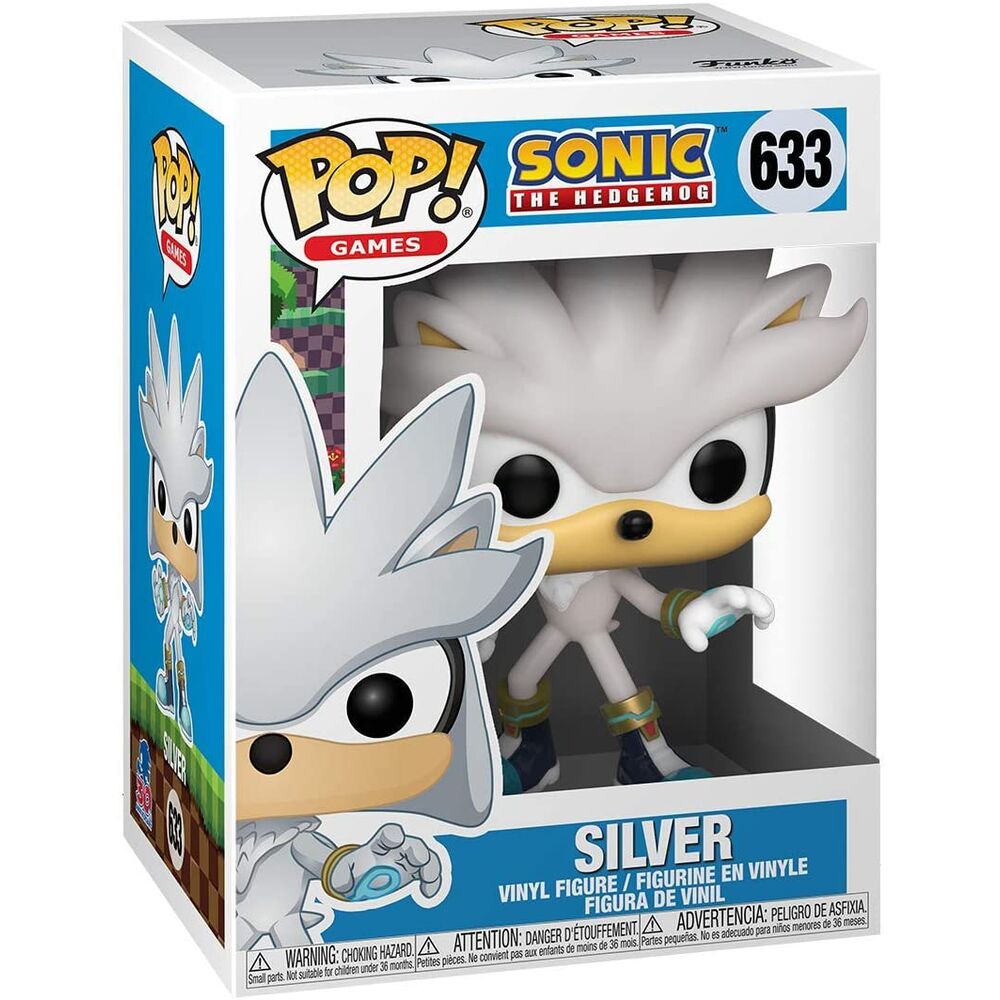 Imagen 2 de Figura Pop Sonic 30Th Anniversary Silver The Hedgehog