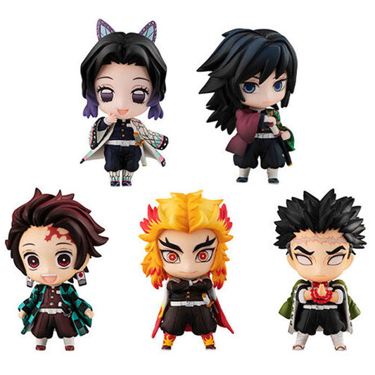 Imagen 1 de Pack 5 Figuras Tanjiro And The Hashiras Mascot Demon Slayer Kimetsu No Yaiba Ver.A 5Cm Surtido