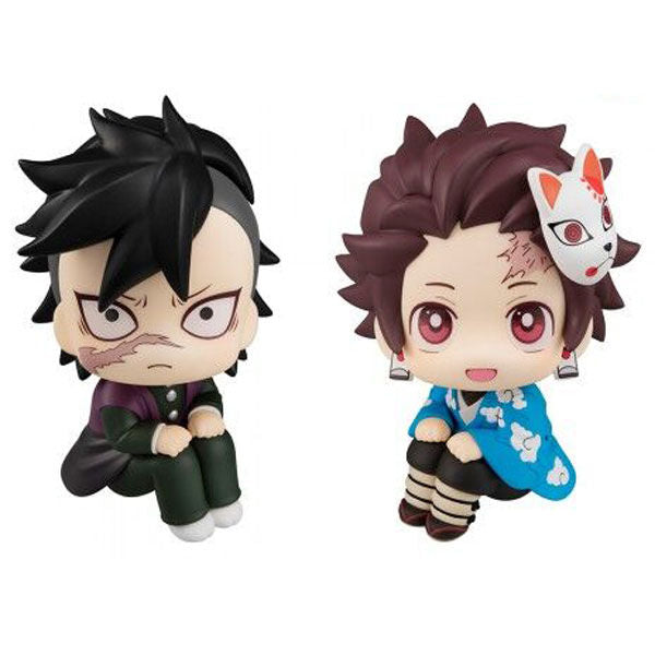 Imagen 1 de Pack 2 Figuras Tanjiro Kamado And Genya Lookup Demon Slayer Kimetsu No Yaiba 11Cm