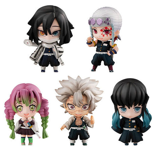 Imagen 1 de Pack 5 Figuras Tanjiro And The Hashiras Mascot Demon Slayer Kimetsu No Yaiba Ver.B 5Cm