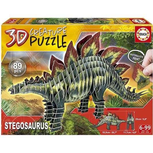 Imagen 1 de Puzzle 3D Creature Stegosaurus 89Pzs