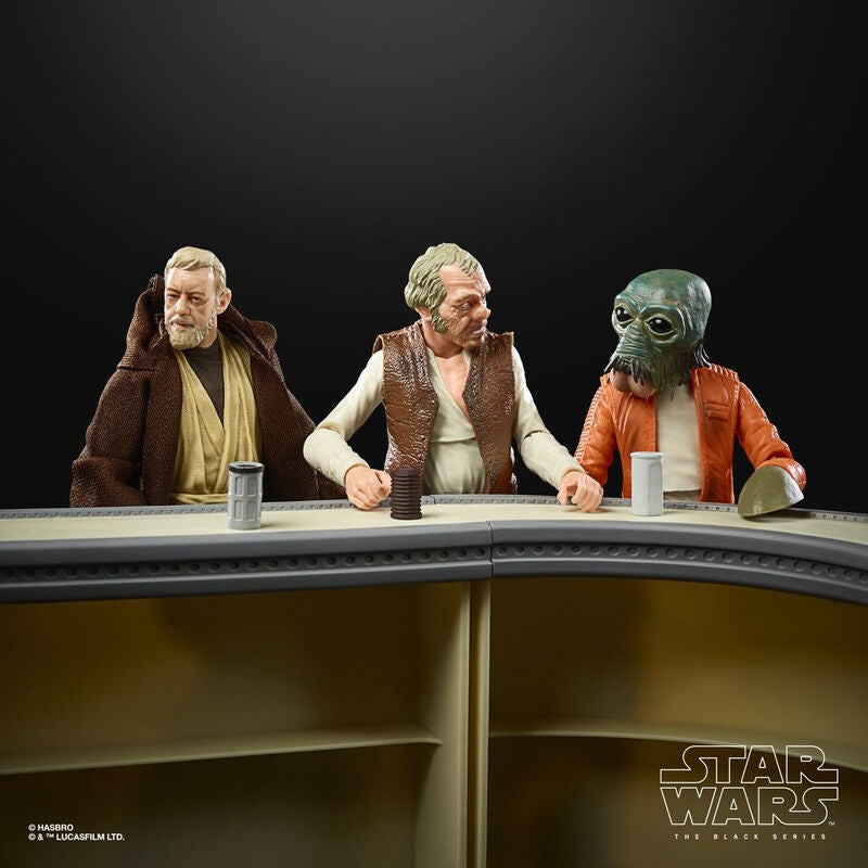Imagen 2 de Set Figuras The Power Of The Force Cantina Showdown Black Series Star Wars 15Cm