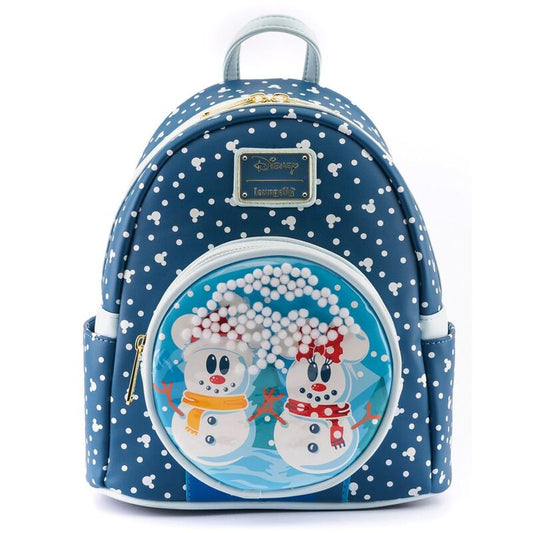 Imagen 1 de Mochila Mickey Minnie Snowman Disney Loungefly 26Cm