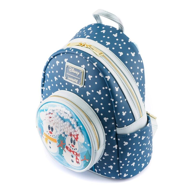 Imagen 3 de Mochila Mickey Minnie Snowman Disney Loungefly 26Cm