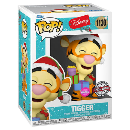 Imagen 2 de Figura Pop Disney Holiday Tigger Flocked Exclusive