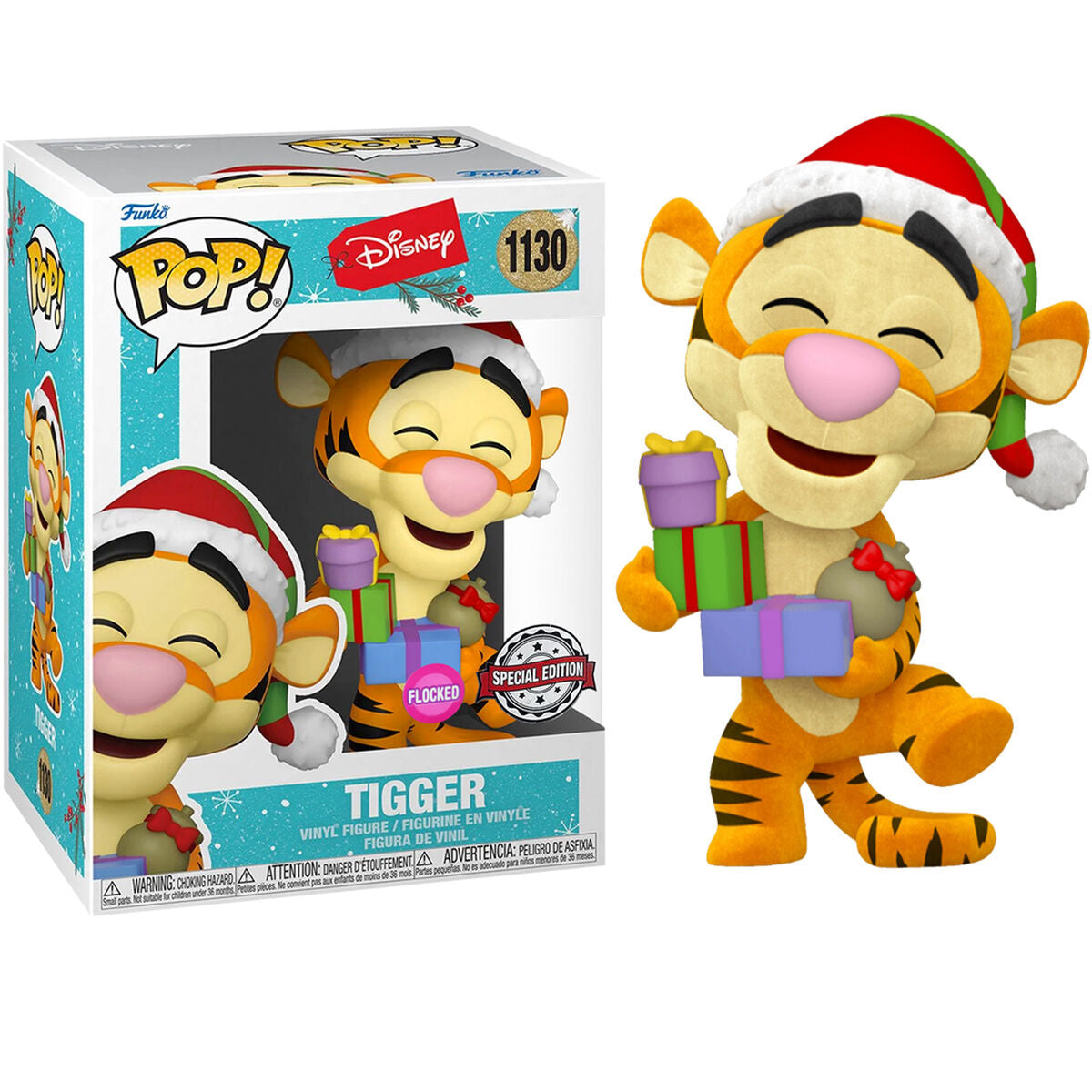 Imagen 1 de Figura Pop Disney Holiday Tigger Flocked Exclusive