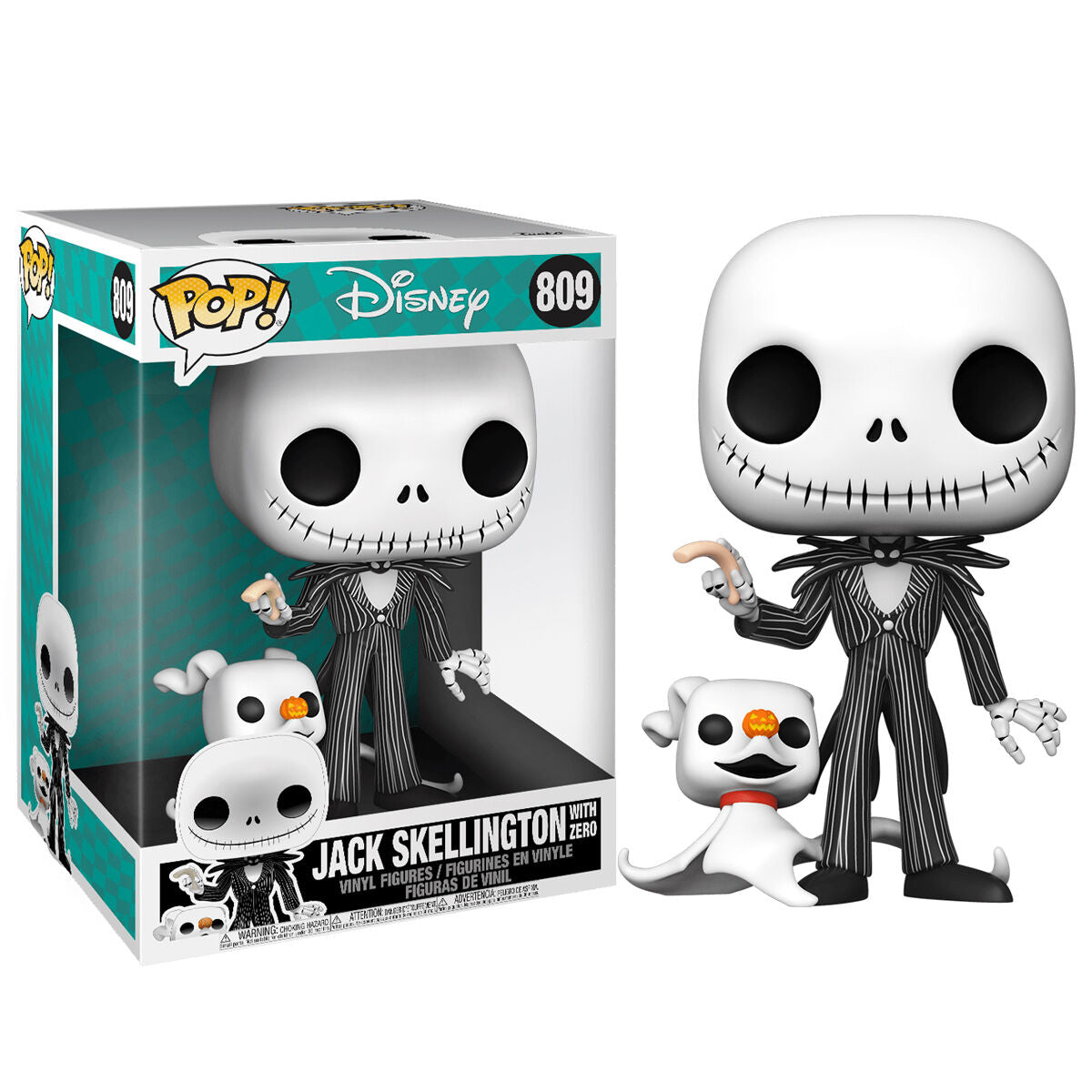 Imagen 1 de Figura Pop Disney Pesadilla Antes De Navidad Jack With Zero 25Cm Exclusive