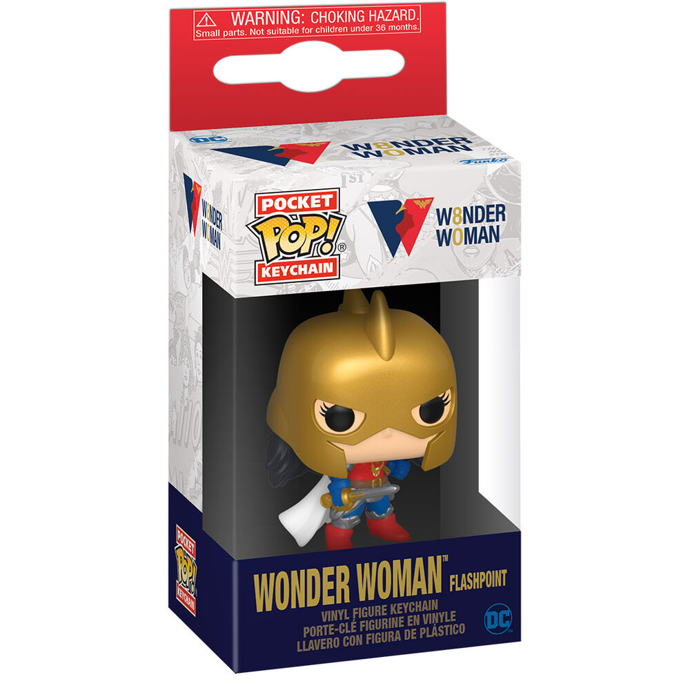 Imagen 3 de Llavero Pocket Pop Dc Comics 80Th Wonder Woman Flashpoint