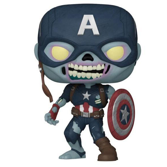 Imagen 2 de Figura Pop Marvel What If Zombie Captain America Exclusive 25Cm