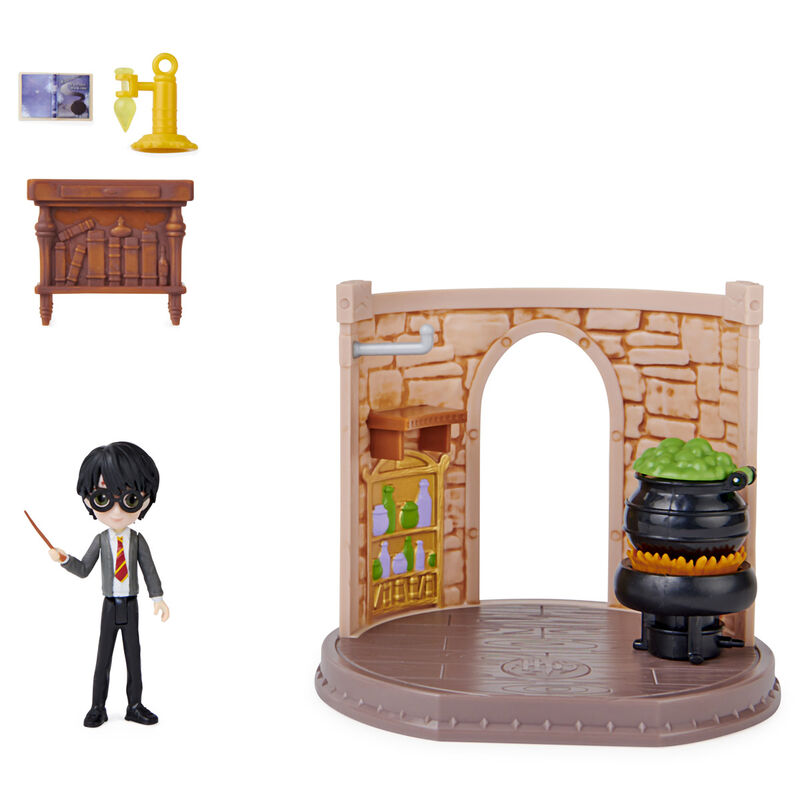 Imagen 4 de Diorama Magical Minis Aula De Pociones Harry Harry Potter Wizarding World