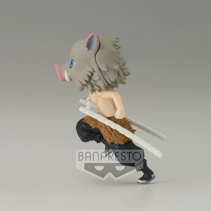 Imagen 2 de Figura Inosuke Hashibira Demon Slayer Kimetsu No Yaiba Q Posket Petit 7Cm