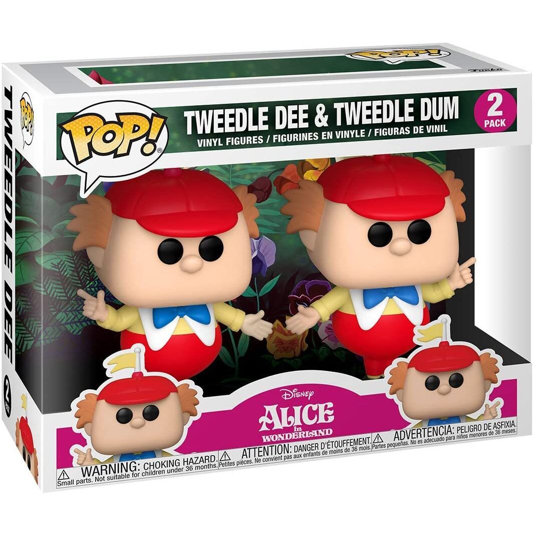 Imagen 2 de Blister 2 Figuras Pop Disney Alicia En El Pais De Las Maravillas Tweedle Dee And Dum